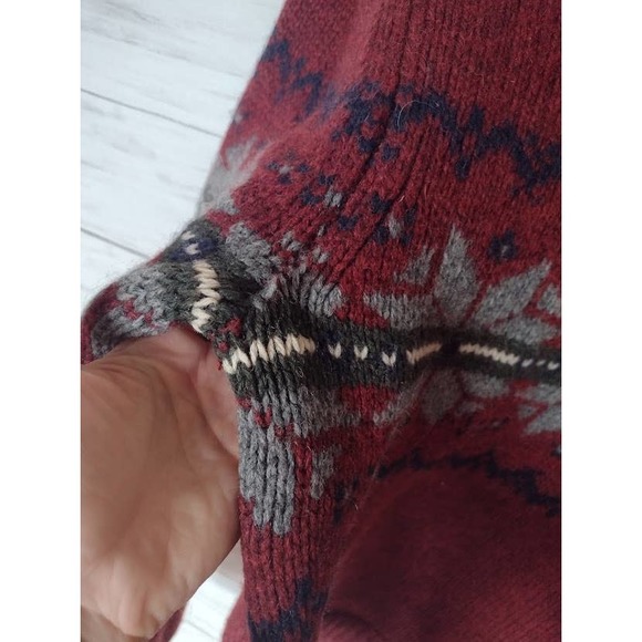 Eddie Bauer Vintage 100% Wool Sweater L - Picture 4 of 8